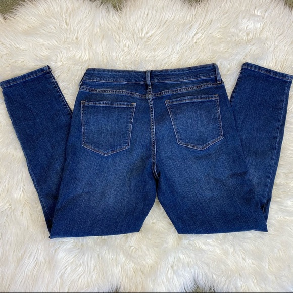 Gap mid rise straight lady mommy jeans denim 10 - Picture 5 of 7